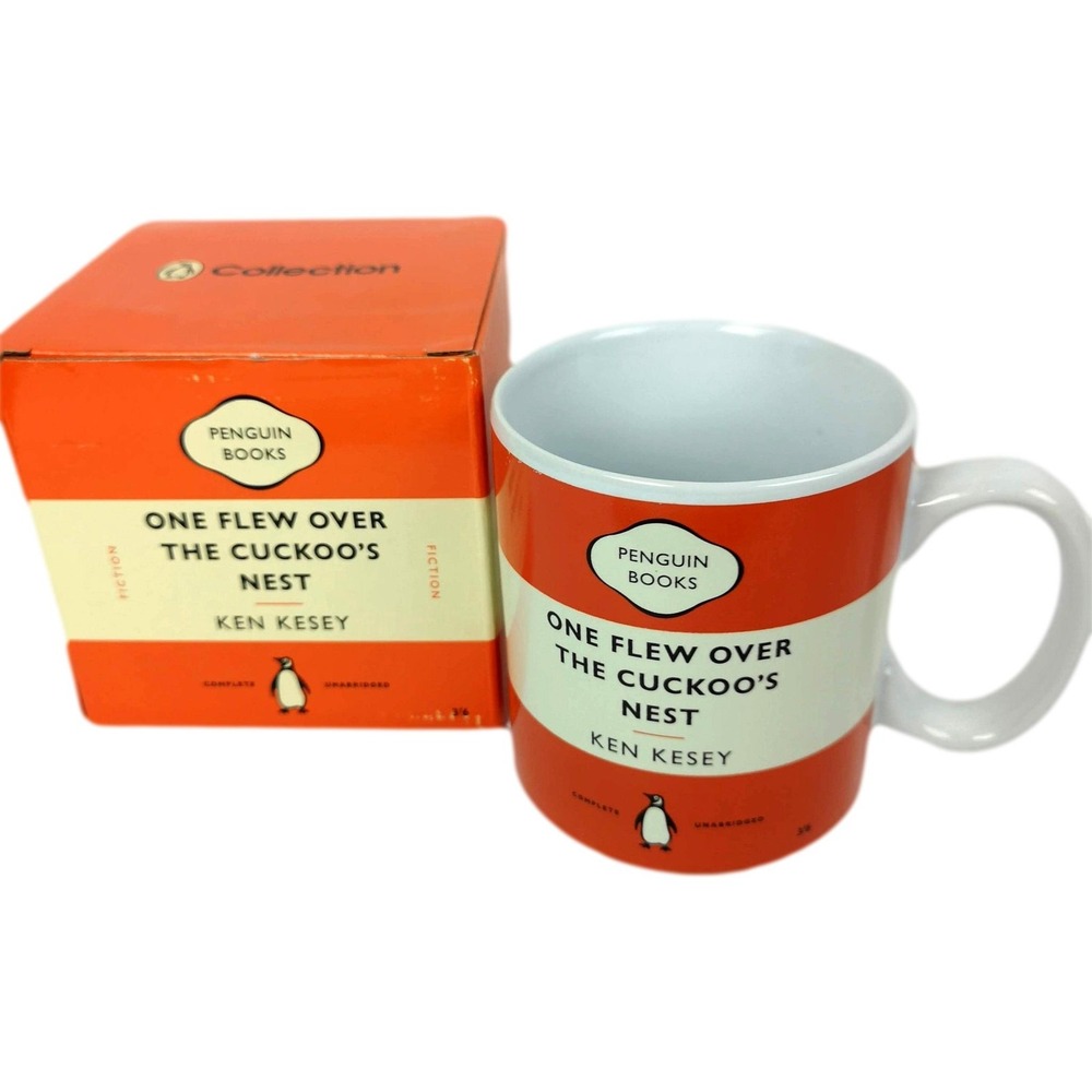 Penguin Book Mug One Flew Over the Cuckoos Nest Ken Kesey 14 oz Boxed New‎